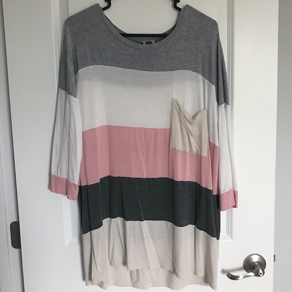 3/4 Length Sleeve Relaxed Tunic